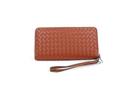 Elegant Women's Clutch Wallet with Wrist Strap, Card Slots,