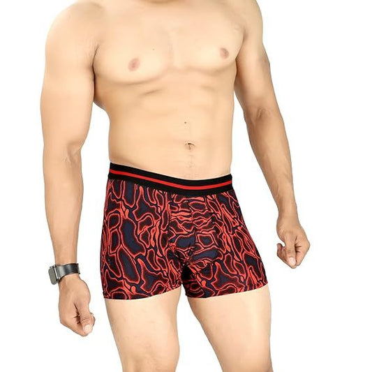 Men Abstract Printed slim solid underwear (Size-36inches)