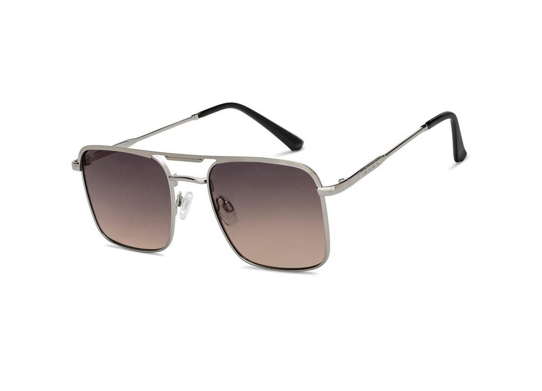 UV Protection Rectangular Sunglasses Silver frame (For Men & Women,