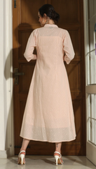 PEACH JACKET DRESS WITH INNER (Size M)