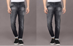 Men Slim Mid Rise Jeans pack of 2 DARK GREY 28