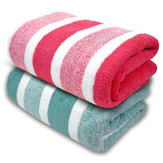 Microfiber Towels for Bath Large Fluffy Coral Fleece Bathing Towel