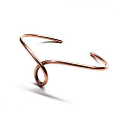 Handmade Copper Teardrop Bangle