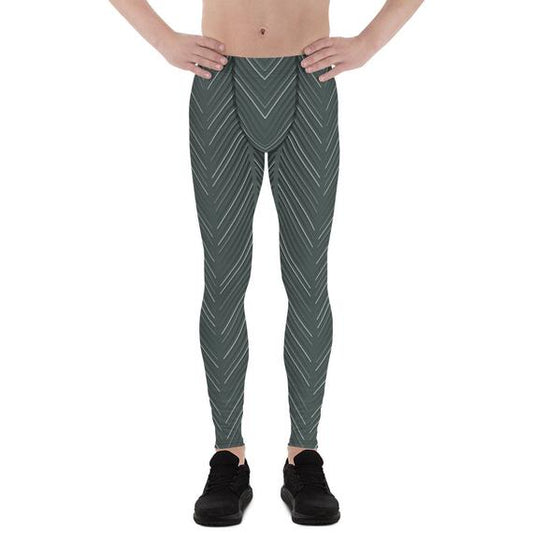 Mens Leggings - Sports Stripes Leggings