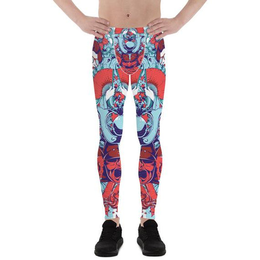 Mens Leggings - Japanese Geisha Leggings