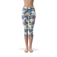 Womens Sloth Capri Leggings