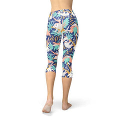 Womens Sloth Capri Leggings