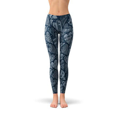 Blue Hearts on Heart Leggings