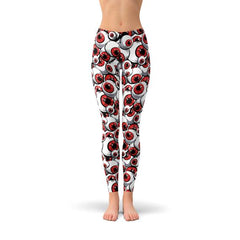 Womens Red Eye Balls Leggings