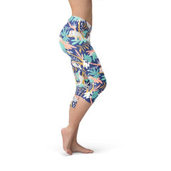 Womens Sloth Capri Leggings