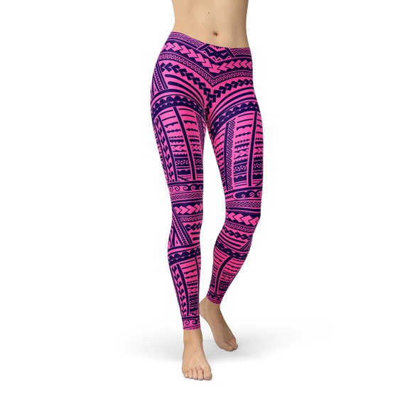 Purple Maori Leggings