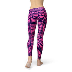 Purple Maori Leggings