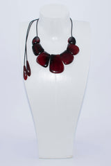 Statement red necklace