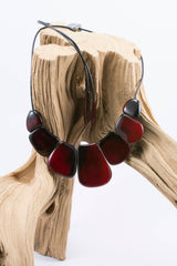 Statement red necklace