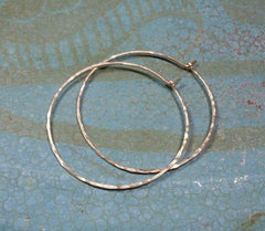 Crescent Moon Hoop Earrings