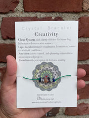 Creativity bracelet with an affirmation
