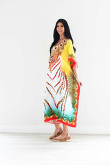 Traditional Kaftan Dress, Tribal Kaftan, Gypsy Caftan Dress, African