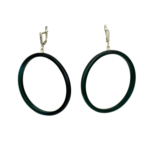 Green earrings congo