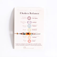 Chakra Balance crystal bracelet/anklet Eco friendly and Sustainable