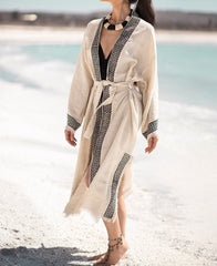 Sun Goddess Linen Kimono