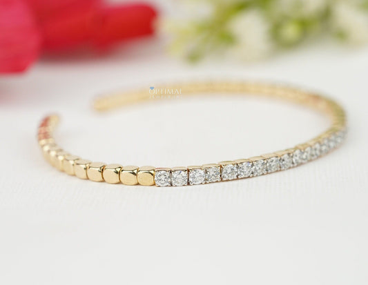 Round Lab-Grown Diamond Tennis Bracelet, 5.00 CTW IGI Certified