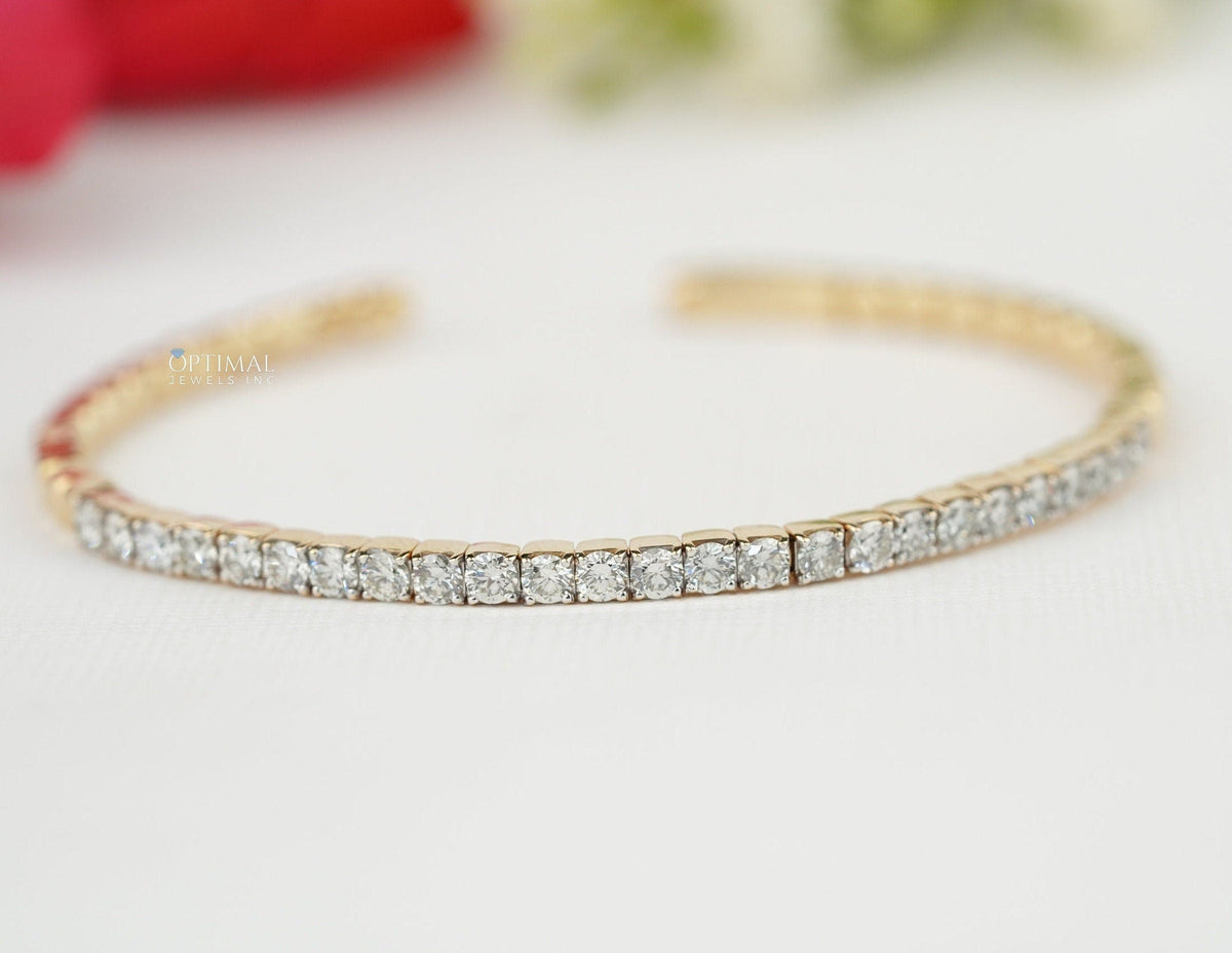 Round Lab-Grown Diamond Tennis Bracelet, 5.00 CTW IGI Certified