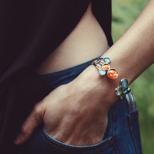 Open Solar System Cuff Bracelet