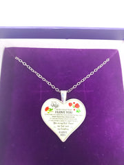 Necklace - To My Wife, I Love You Heart Keepsake