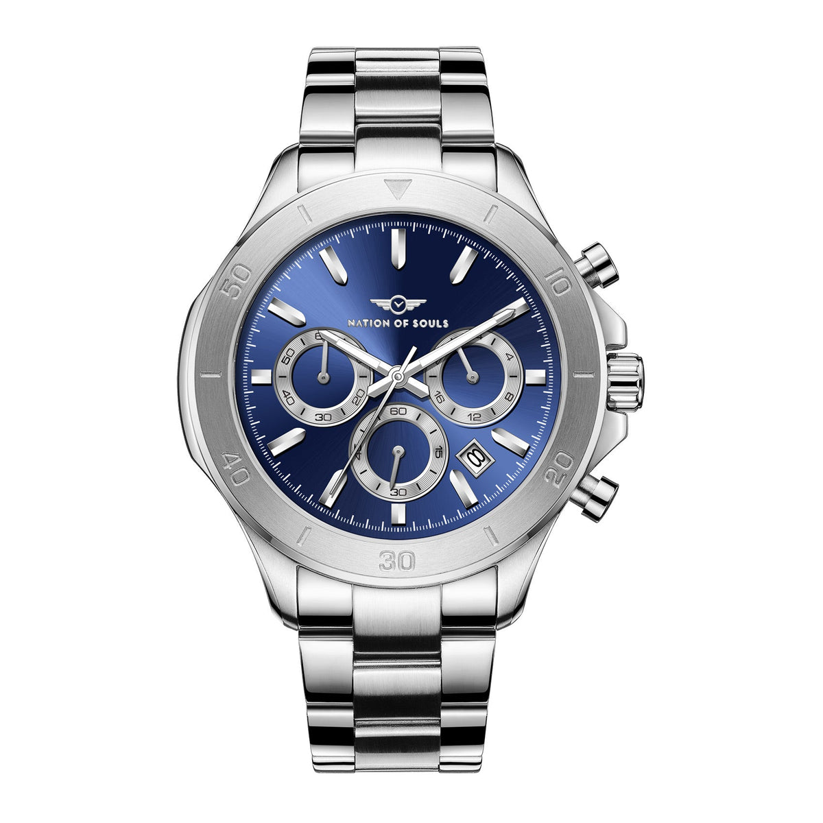 Chronograph One | Silver - Lapis Blue