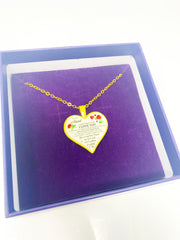 Necklace - To My Aunt, I Love You Heart Keepsake