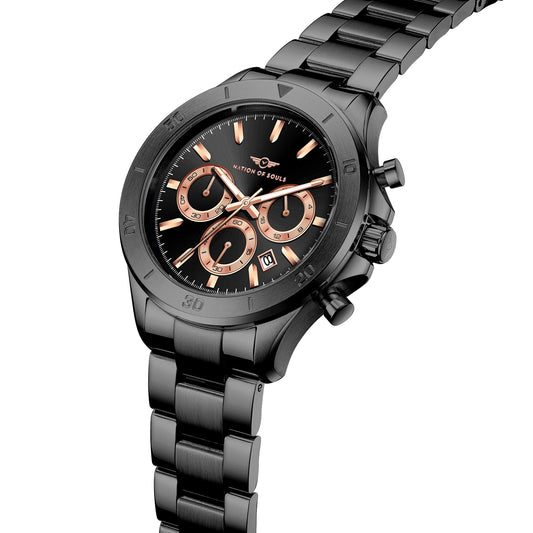 Chronograph One | Black - Rose Gold