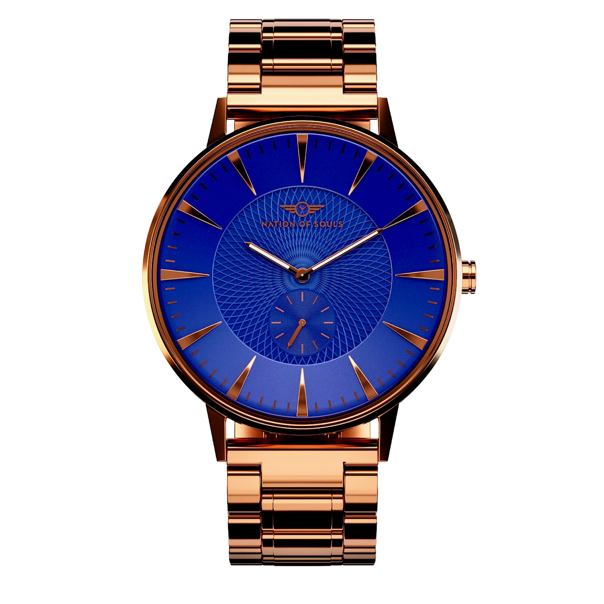 Eclipse | Rose Gold Gloss - Cobalt Blue