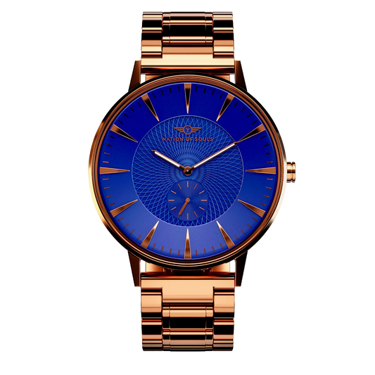 Eclipse | Rose Gold Gloss - Cobalt Blue