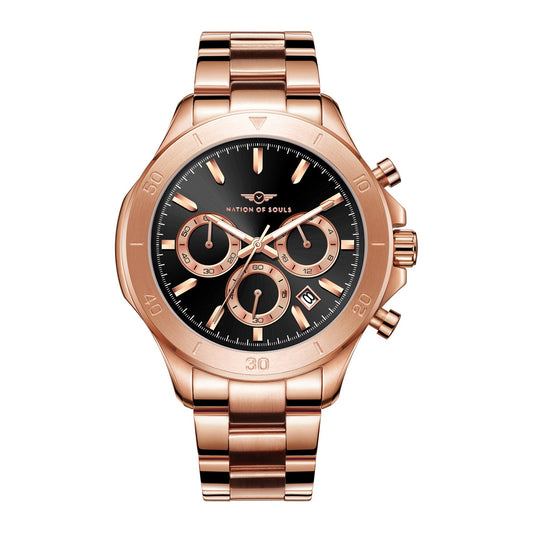 Chronograph One | Rose Gold - Black