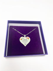 Necklace - To My Mom, I Love You Heart Keepsake