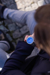 Chronograph One | Silver - Lapis Blue