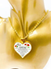 Necklace - To My Mom, I Love You Heart Keepsake