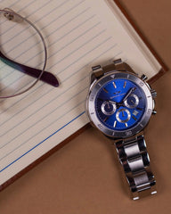 Chronograph One | Silver - Lapis Blue