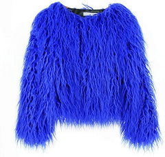 Shaggy Faux Fur Outwear Coat