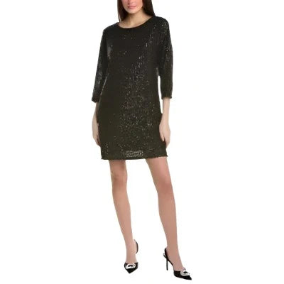 Vince Camuto Sparkle & Shine Sequin Dolman Shift Dress