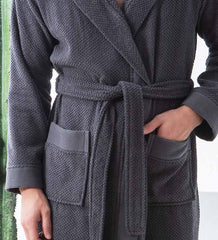 Men's Luxury Turkish Cotton Terry Cloth Robe with Hood