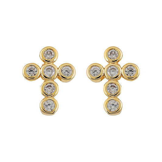 Mimi Mini Cross Earrings