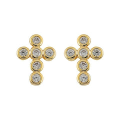 Mimi Mini Cross Earrings