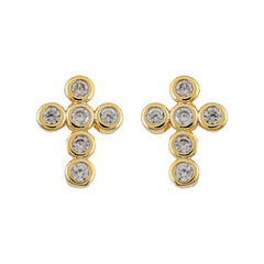 Mimi Mini Cross Earrings