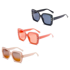 Katy - Women Square Flat Top Fashion Sunglasses