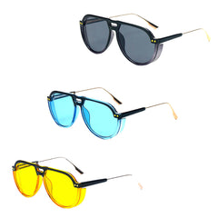 KRAKOW - Modern Round Carrera Style Aviator Fashion Sunglasses