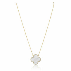 Mother of Pearl Clover Necklace