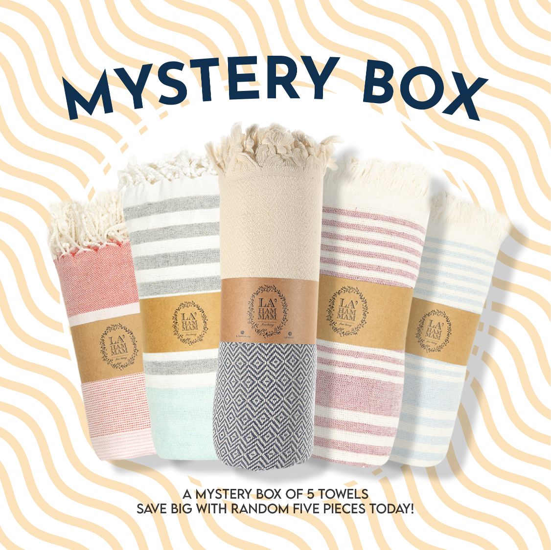 A Big Mystery Box of 5 Peshtemals! Save BIG with Random 5 pieces