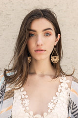 Natural Drop Woven Earrings