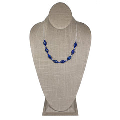 Lapis Lazuli U Sterling Silver Necklace